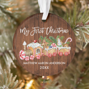 Mon premier Noël en pain d'épices en bois Train 