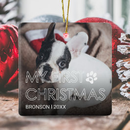 Mon premier ornement en céramique de Noël