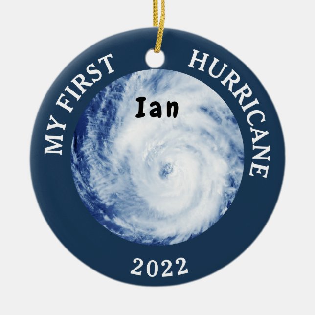 Mon premier ornement en céramique Ian 2022 (Devant)