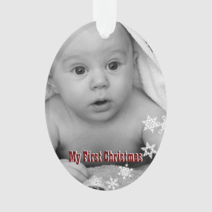 Mon premier ornement photo de bébé personnalisé