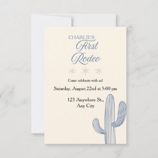 Mon Premier Rodéo Invitation pour le Premier Anniv