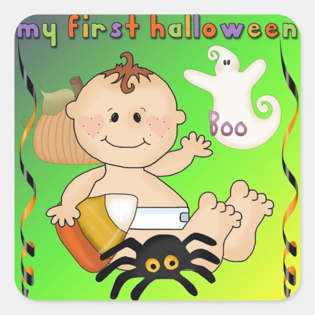 Mon premier Sticker Carré Halloween (Devant)