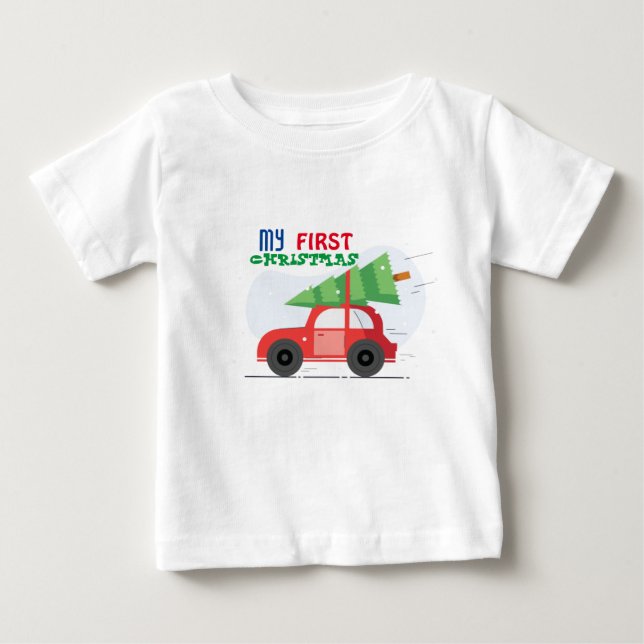 Mon premier T-shirt BabY de Noël (Devant)