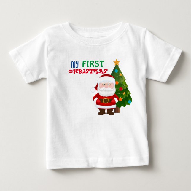 Mon premier T-shirt BabY de Noël (Devant)