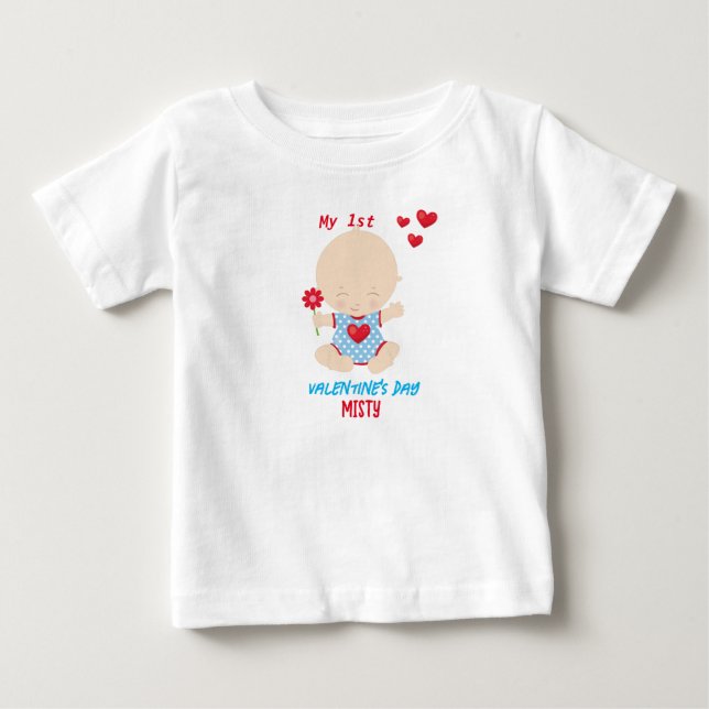 Mon premier T-shirt bébé de la Saint Valentin (Devant)