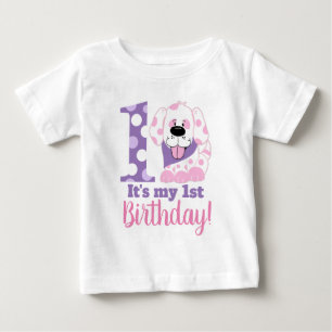 Mon premier T-shirt Chien Chien Coquelicot pour fi