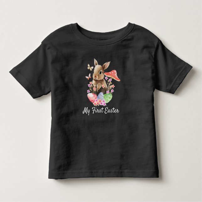 Mon premier T-shirt Couleur de Pâques Bunny Toddle (Devant)
