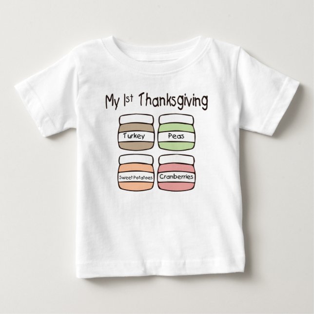 Mon premier T-shirt de thanksgiving (Devant)