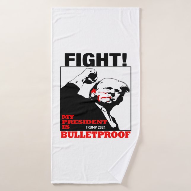 Mon président est un Trump à l'épreuve des balles (Serviette de bain)