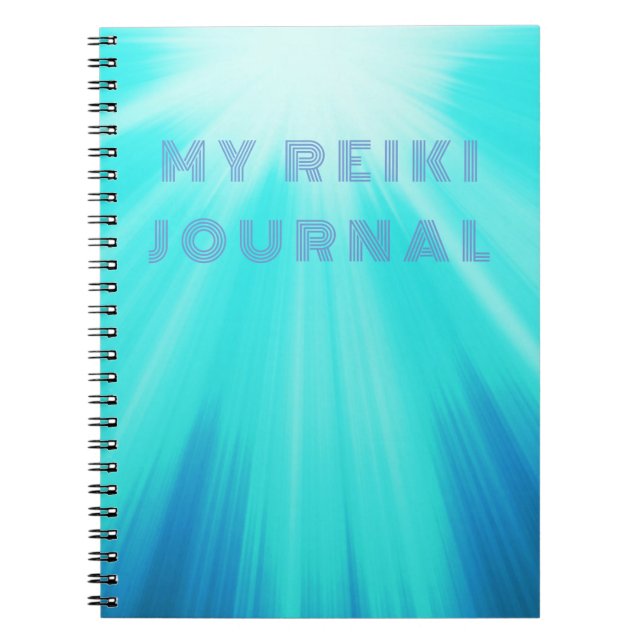 Mon Reiki Journal avec un bleu clair (Devant)