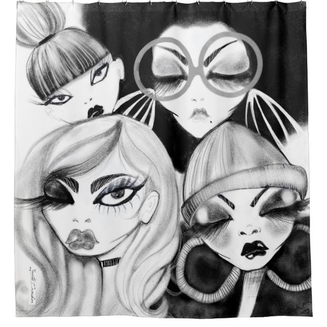 Mon rideau en douche de gardien de soeurs (Devant)