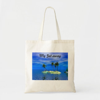Mon sac fourre-tout tropical à plage d'île de