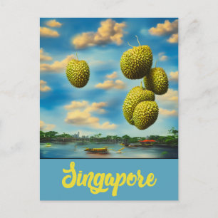 Mon Singapour - Carte postale Art