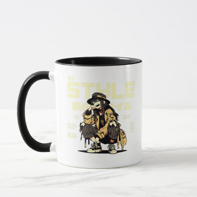 Mon style | Style Anime | Cadeau spécial | Mug (Gauche)