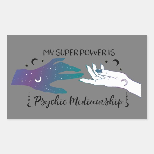 Mon super-pouvoir est Stickers Médium Psychique (Devant)