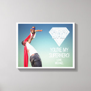 Mon Superhero Papa Fête des pères toile photo Impr