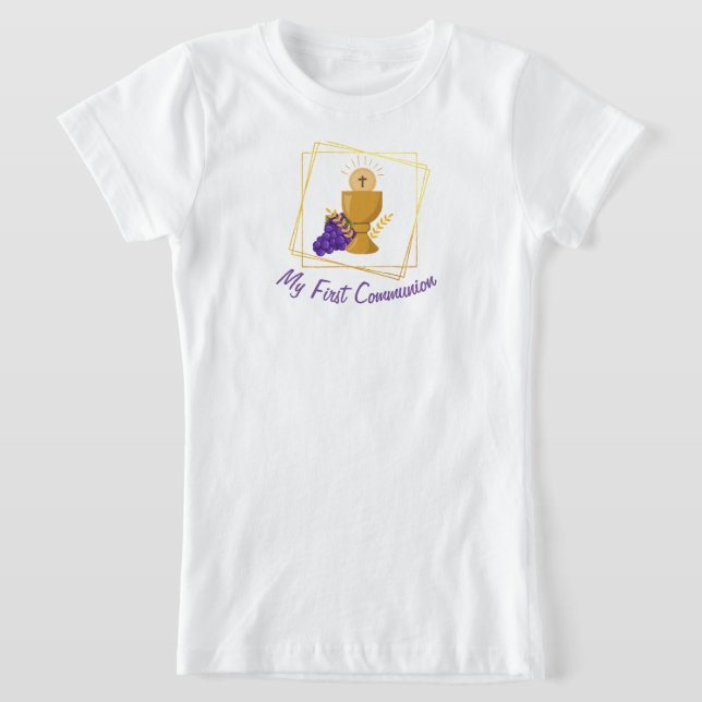 Mon T-shirt pour enfants de la première communion, (Poser)