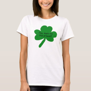 Mon t-shirt Shamrock en or