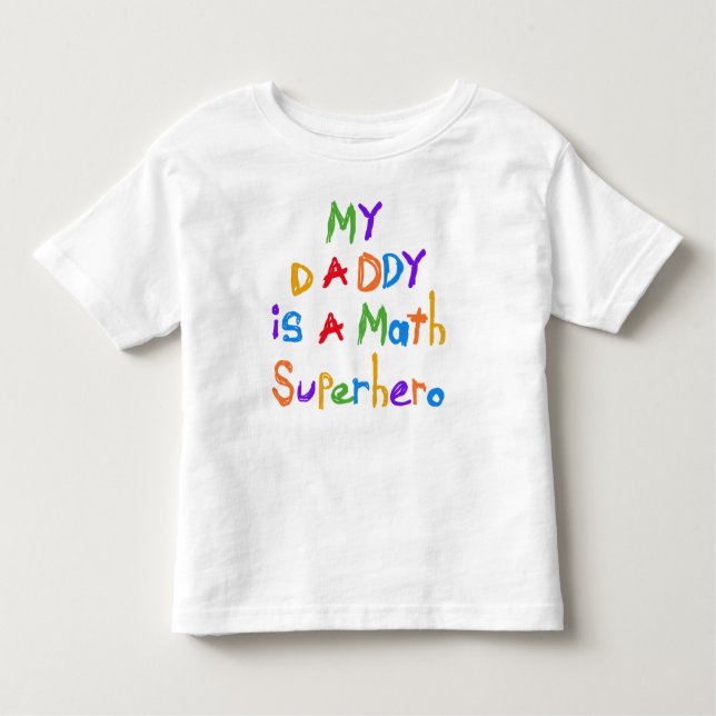 Mon T-shirts et cadeaux de super héros de maths de (Devant)