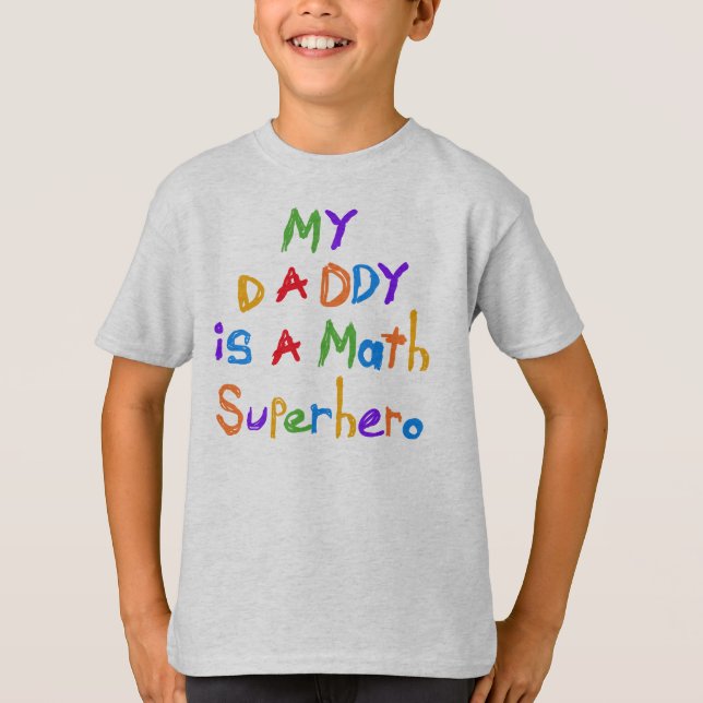 Mon T-shirts et cadeaux de super héros de maths de (Devant)