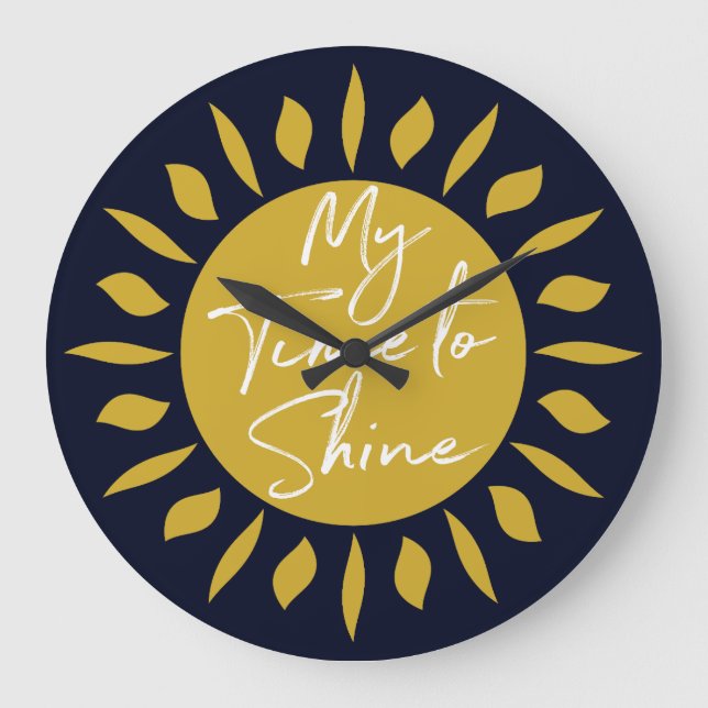Mon Temps De Brillance, horloge d'impression Sun (Recto)