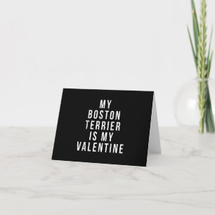 Mon Terrier De Boston Est Mon T-Shirt Valentin