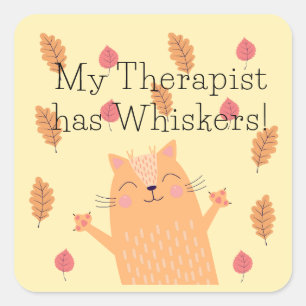 Mon thérapeute a des Stickers Chat Whiskers