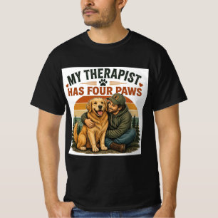 Mon Thérapeute a Quatre Pattes T-shirt pour hommes