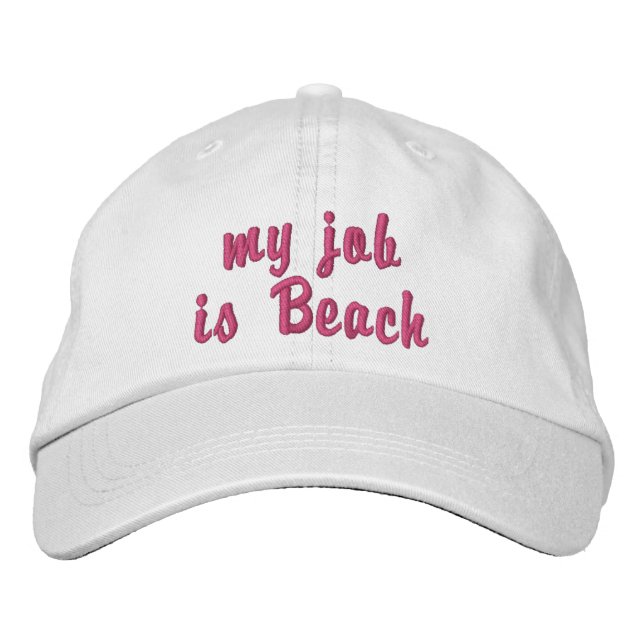 "mon travail est la plage" casquette de baseball b (Devant)