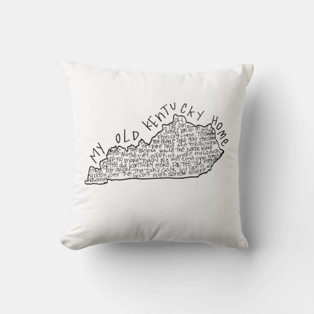 Mon vieux coussin de maison du Kentucky (Recto)