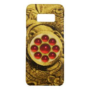 MON WITH RED RUBY GEMSTONS Gold Griffins Case-Mate Samsung Galaxy S8 Hülle