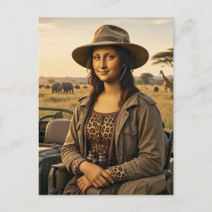Mona auf Wildlife Safari Postkarte