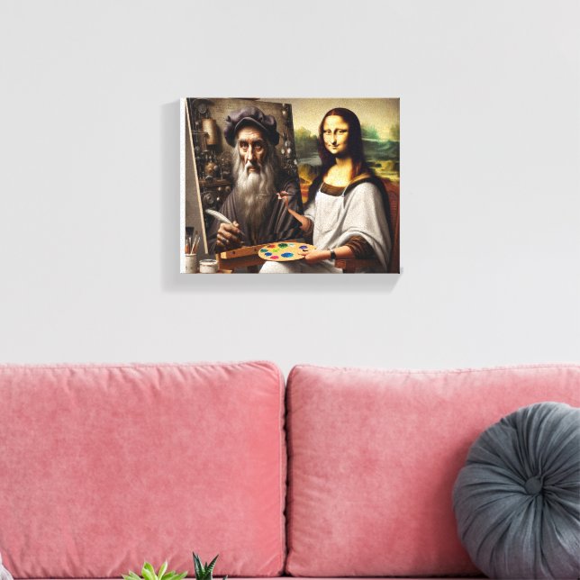 Mona Do da Vinci Leinwanddruck (Insitu (Wohnzimmer))