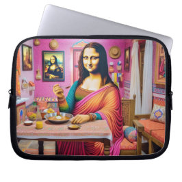 Mona isst indische Lebensmittel Laptopschutzhülle