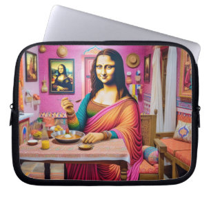 Mona isst indische Lebensmittel Laptopschutzhülle