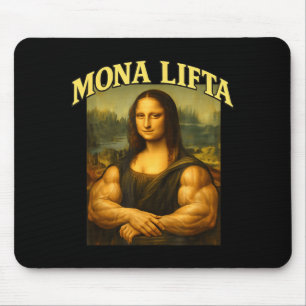 Mona lifta lustige Mona Lisa Krafttraining Workout Mousepad