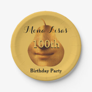 Mona Lisa 100. Geburtstagsparty Paper Teller