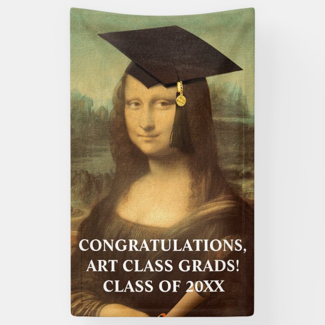 Mona Lisa Abschluss Banner (Vertikal)