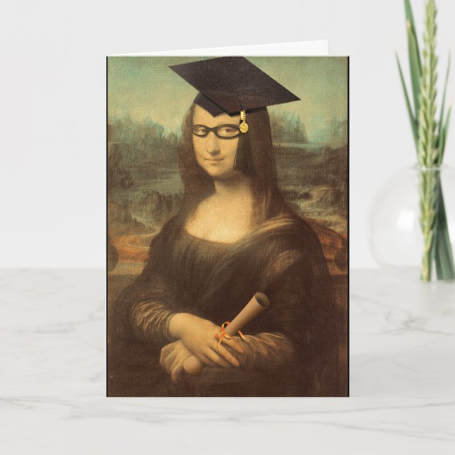 Mona Lisa Abschluss Karte (Vorderseite)