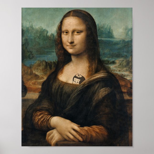 Mona Lisa, aktualisierte Printwerbung Poster (Vorne)