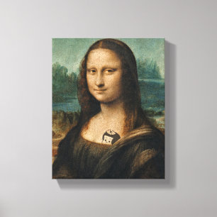 Mona Lisa, aktualisierter Leinwanddruck