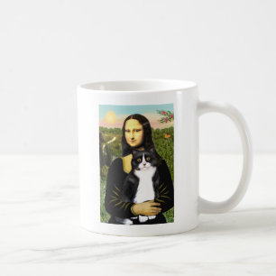 Mona Lisa - Am SH schwarz-weiße Katze Kaffeetasse