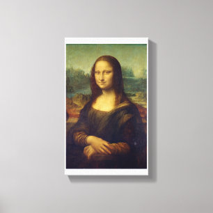 Mona Lisa-An-Werk von Leonardo De Vinci Leinwanddruck
