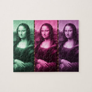 Mona Lisa Animal Print Green Pink Lila