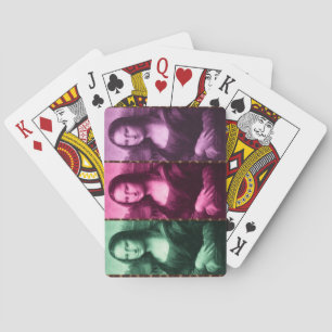 Mona Lisa Animal Print Green Pink Lila Spielkarten