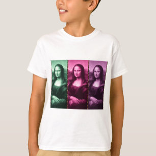 Mona Lisa Animal Print Green Pink Lila T-Shirt