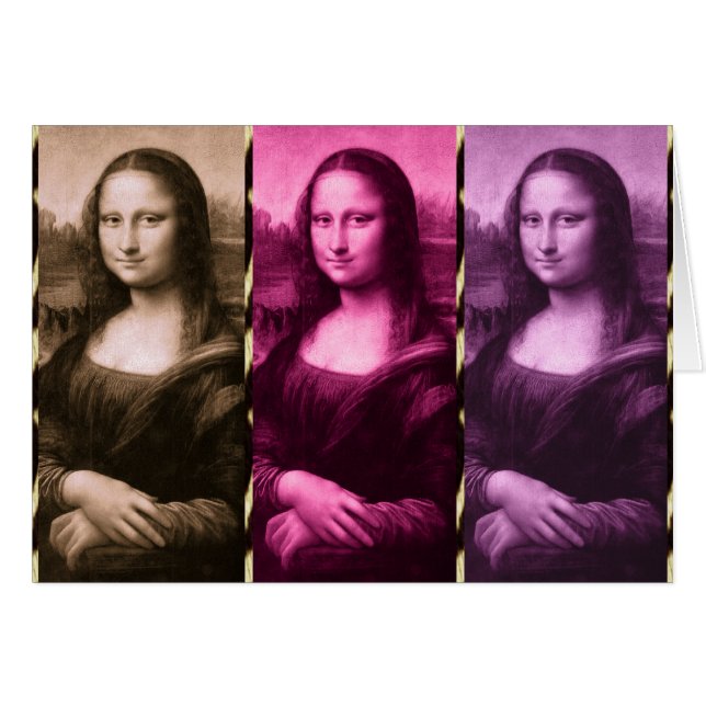 Mona Lisa Animal Print Lila Pink Chocolate (Vorderseite (Horizontal))