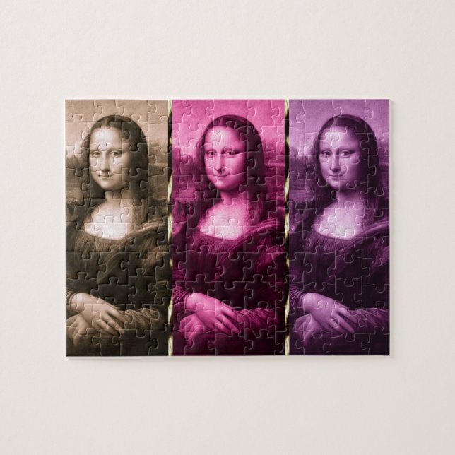 Mona Lisa Animal Print Lila Pink Chocolate (Horizontal)
