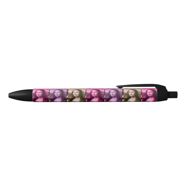 Mona Lisa Animal Print Lila Pink Chocolate Kugelschreiber (Oberseite)