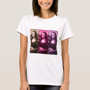 Mona Lisa Animal Print Lila Pink Chocolate T-Shirt